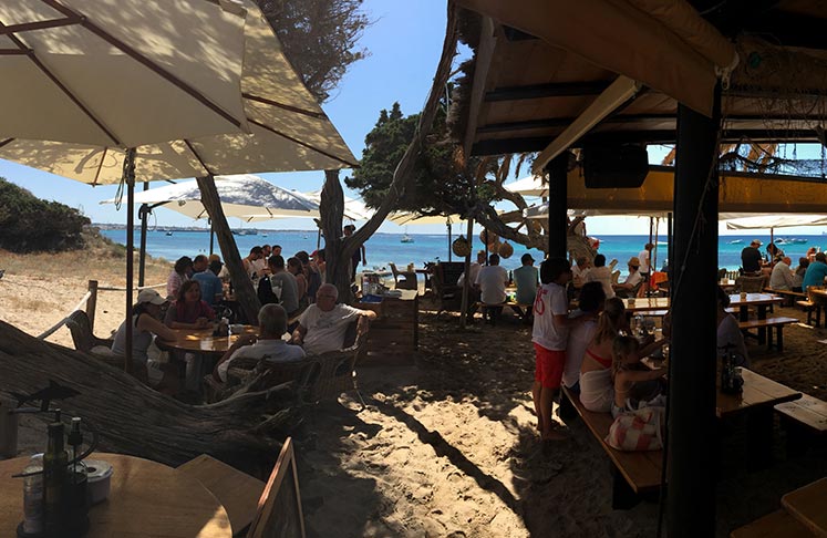 Lunch at Tiburon Restaurant in Playa de ses Illetes