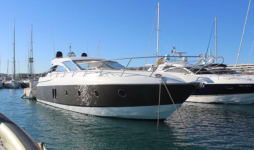 Pershing 90 superyacht on charter in Ibiza, by Lux Charters Ibiza