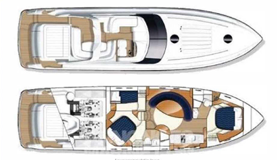 Princess v58 motorboat layout