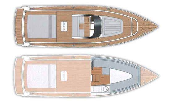 Van Dutch 40 motorboat layout
