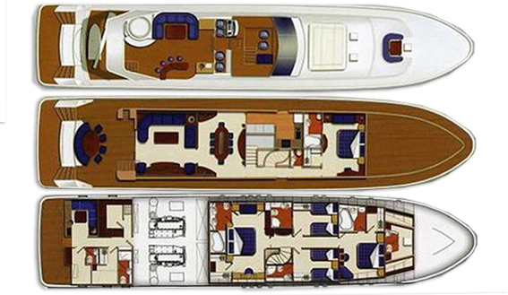 Image of Bilgin 110 superyacht plan