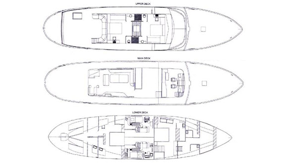 Navetta 31 Semaya super yacht layout