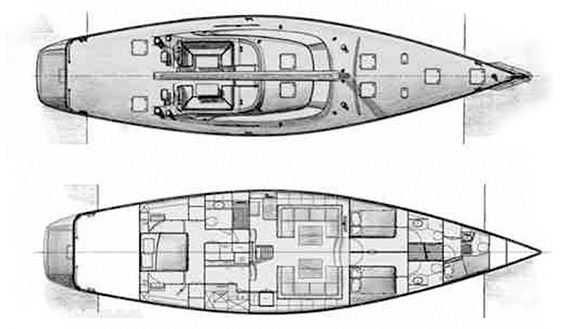 Image of Pershing 90 superyacht plan